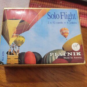 Vintage 80's Balloon Double Deck of Cards by Piatnik